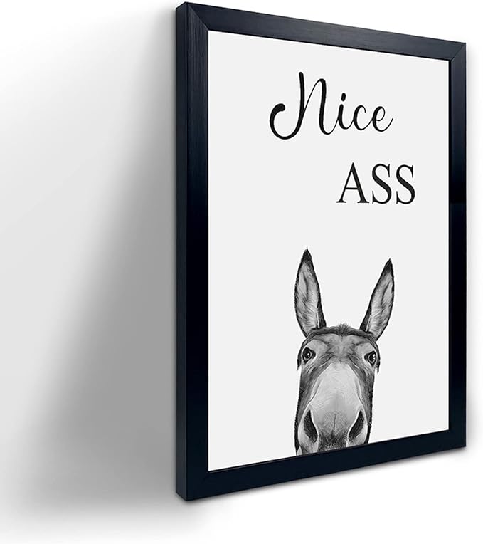 Donkey-Animal-Prints-Toilet-Room-DecorNice-Ass-Quotes-Bathroom-Sign-Funny-Bathroom-Decor-Bathroom-Signs-Funny-Bathroom-Wall-Art-Bathroom-Decor-Poster-Toilet-Art-Guest-Bathroom-Wall-Decor