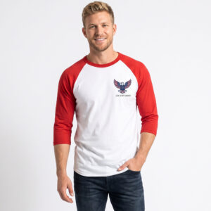 USA EAGLE 3/4 sleeve Raglan Shirt