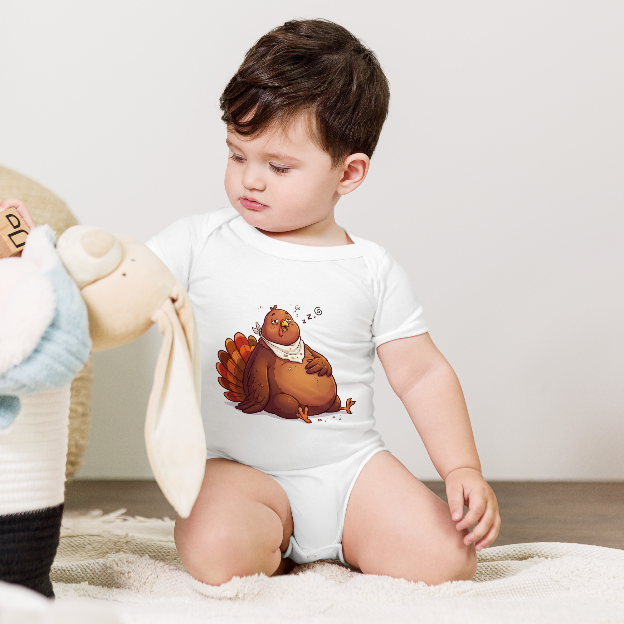 Turkey Baby short sleeve one piece - Image 7