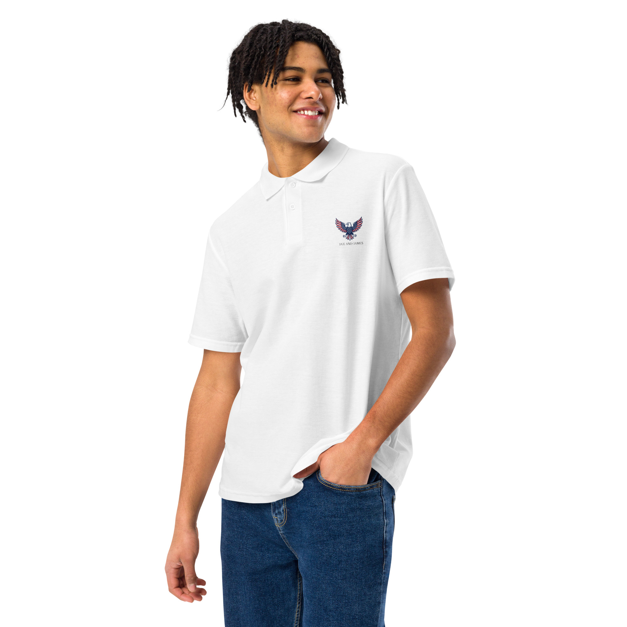USA Eagle Badge Polo - Image 6
